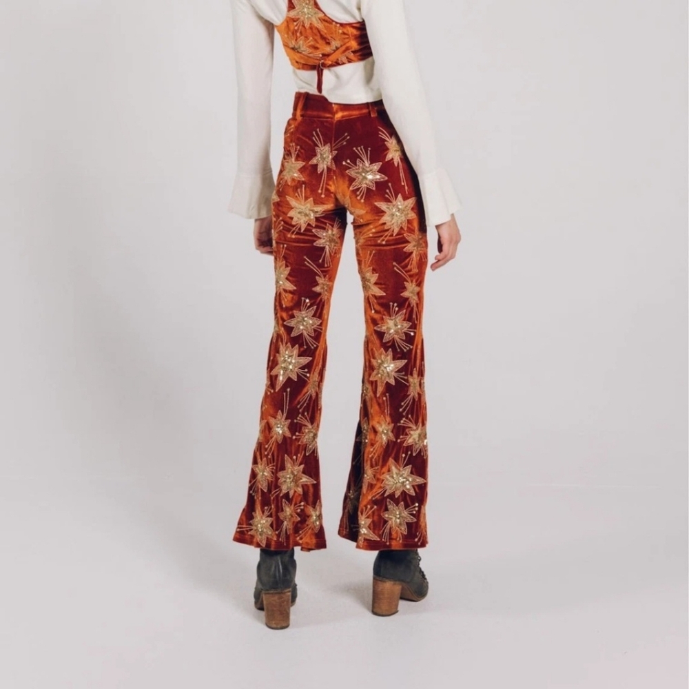 LENNI THE LABEL Chromatic Pants Rust S - Picture 2 of 13